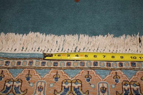 Kerman Blue Hand Knotted 50 X 82 Area Rug 400-26703 Image 4