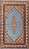 Kerman Blue Hand Knotted 50 X 82 Area Rug 400-26703 Thumb 0