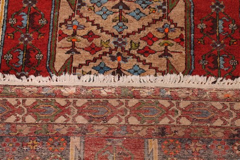 Mazlaghan Red Hand Knotted 45 X 66 Area Rug 400-26705 Image 9