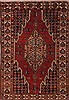 Mazlaghan Red Hand Knotted 45 X 66  Area Rug 400-26705 Thumb 0
