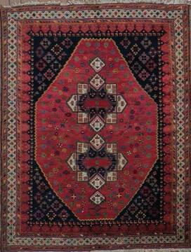 Persian Afshar Beige Rectangle 5x7 ft Wool Carpet 26708