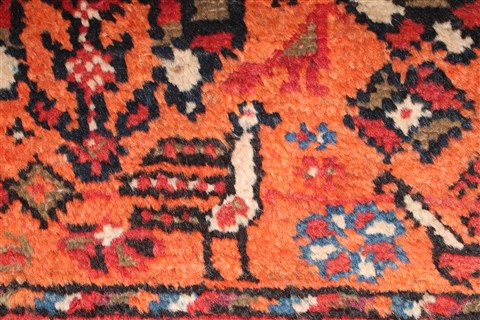 Qashqai Blue Runner Hand Knotted 411 X 106 Area Rug 400-26709 Image 14