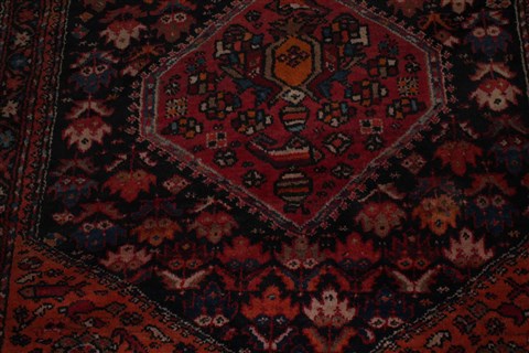 Qashqai Blue Runner Hand Knotted 411 X 106 Area Rug 400-26709 Image 2