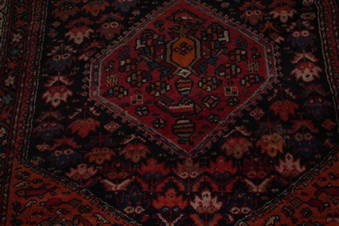 Qashqai Blue Runner Hand Knotted 411 X 106 Area Rug 400-26709 Image 3