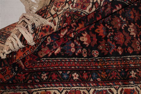 Qashqai Blue Runner Hand Knotted 411 X 106 Area Rug 400-26709 Image 9