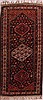 Qashqai Blue Runner Hand Knotted 411 X 106  Area Rug 400-26709 Thumb 0