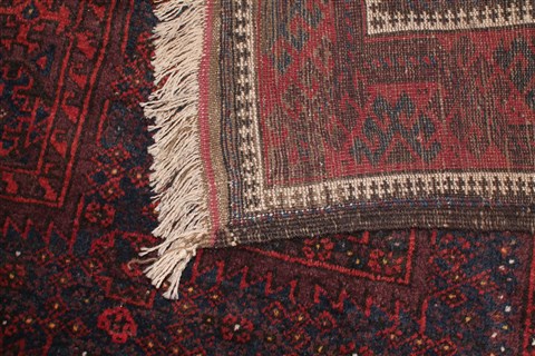 Baluch Blue Hand Knotted 41 X 74 Area Rug 400-26710 Image 3
