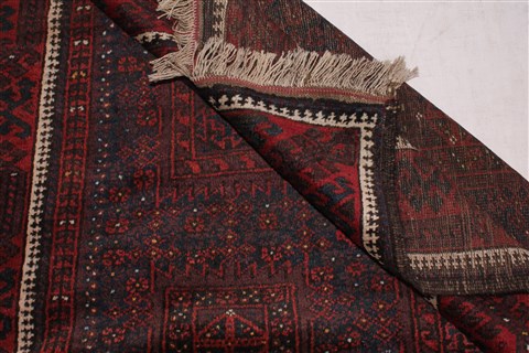 Baluch Blue Hand Knotted 41 X 74 Area Rug 400-26710 Image 9