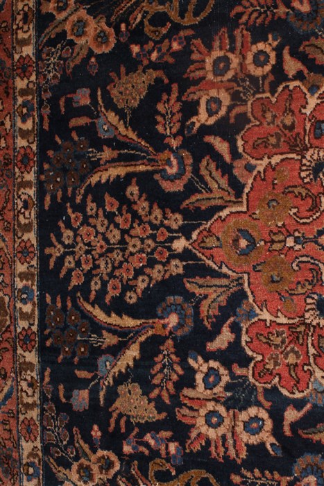 Tabriz Blue Hand Knotted 66 X 99 Area Rug 400-26711 Image 10