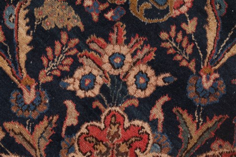 Tabriz Blue Hand Knotted 66 X 99 Area Rug 400-26711 Image 11