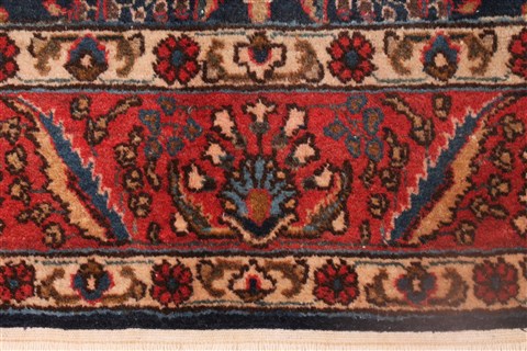 Tabriz Blue Hand Knotted 66 X 99 Area Rug 400-26711 Image 6
