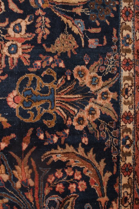 Tabriz Blue Hand Knotted 66 X 99 Area Rug 400-26711 Image 8