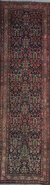 Malayer Beige Runner Hand Knotted 4'7" X 16'3"  Area Rug 400-26713
