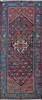 Hamedan Beige Runner Hand Knotted 53 X 126  Area Rug 400-26714 Thumb 0