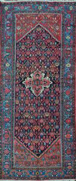 Persian Hamedan Beige Runner 10 to 12 ft Wool Carpet 26714