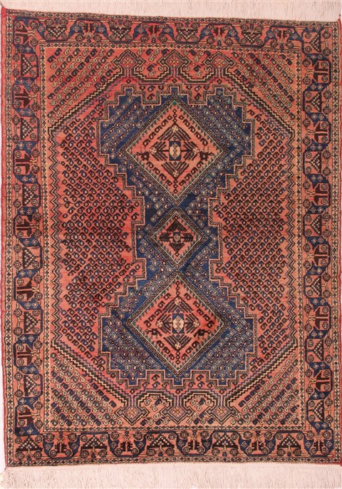 Afshar Purple Hand Knotted 53 X 611 Area Rug 400-26718 Image 0