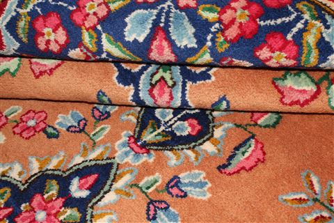 Kerman Orange Hand Knotted 64 X 810 Area Rug 400-26720 Image 5