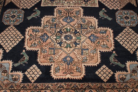 Abadeh Blue Hand Knotted 68 X 911 Area Rug 400-26721 Image 7