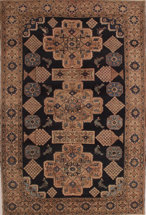 Abadeh Blue Hand Knotted 68 X 911 Area Rug 400-26721 Image 0