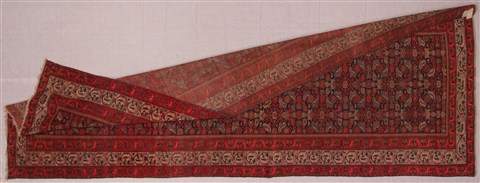 Malayer Beige Hand Knotted 68 X 194 Area Rug 400-26726 Image 2