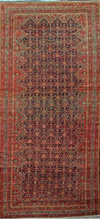 Malayer Beige Hand Knotted 86 X 192  Area Rug 400-26727 Image 0
