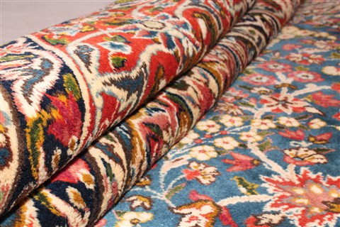 Yazd Beige Hand Knotted 83 X 119 Area Rug 400-26730 Image 12