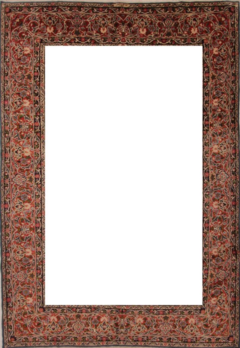 Yazd Beige Hand Knotted 83 X 119 Area Rug 400-26730 Image 1