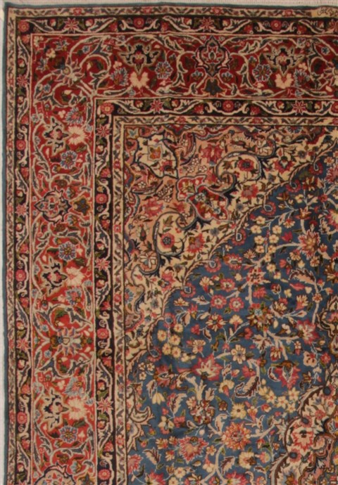 Yazd Beige Hand Knotted 83 X 119 Area Rug 400-26730 Image 4