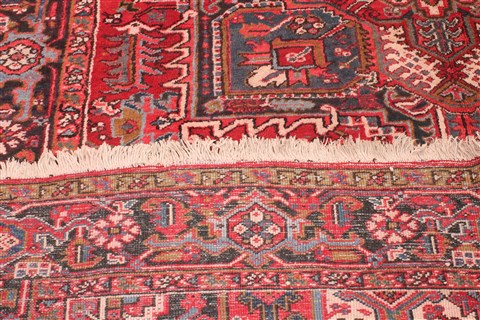 Heriz Beige Hand Knotted 87 X 117 Area Rug 400-26731 Image 13