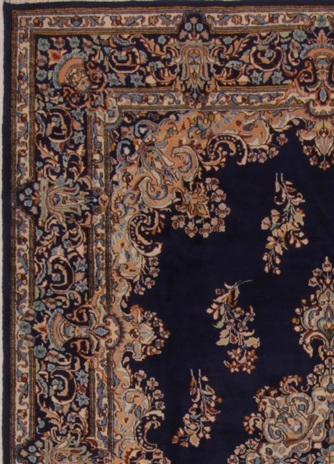 Kerman Beige Hand Knotted 73 X 101 Area Rug 400-26733 Image 2