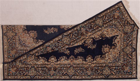 Kerman Beige Hand Knotted 73 X 101 Area Rug 400-26733 Image 4