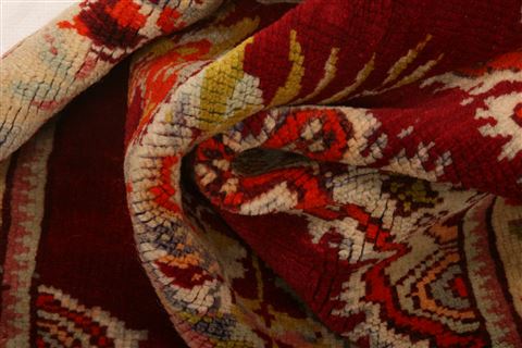 Milas Red Hand Knotted 211 X 44 Area Rug 100-26743 Image 2