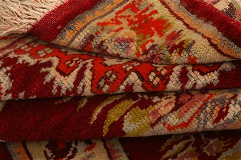 Milas Red Hand Knotted 211 X 44 Area Rug 100-26743 Image 5