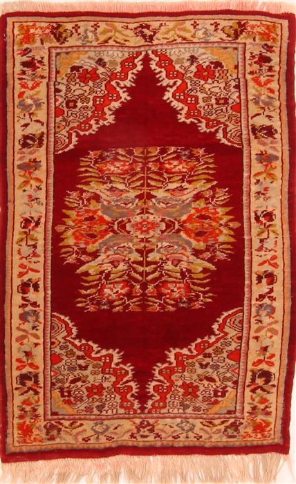 Milas Red Hand Knotted 211 X 44 Area Rug 100-26743 Image 0