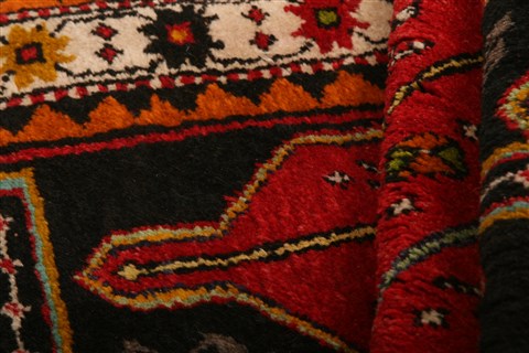 Kazak Black Hand Knotted 37 X 63 Area Rug 100-26745 Image 3