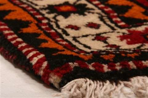 Kazak Black Hand Knotted 37 X 63 Area Rug 100-26745 Image 8