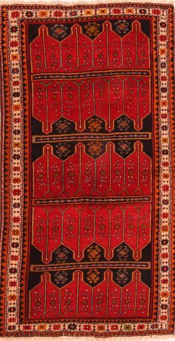 Kazak Black Hand Knotted 37 X 63 Area Rug 100-26745 Image 0