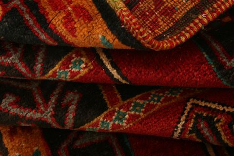 Kurdi Red Hand Knotted 32 X 60 Area Rug 253-26750 Image 4