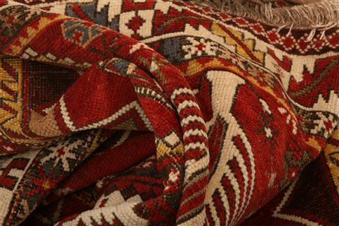 Shirvan Red Hand Knotted 40 X 51 Area Rug 253-26751 Image 3