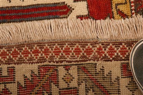 Shirvan Red Hand Knotted 40 X 51 Area Rug 253-26751 Image 9