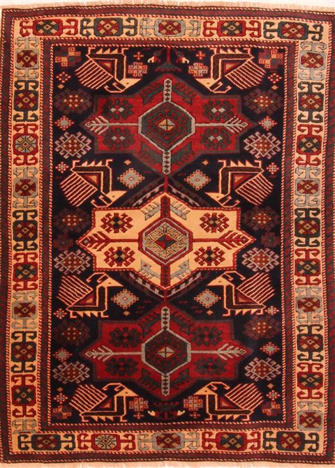 Shirvan Blue Hand Knotted 46 X 511 Area Rug 100-26752 Image 0