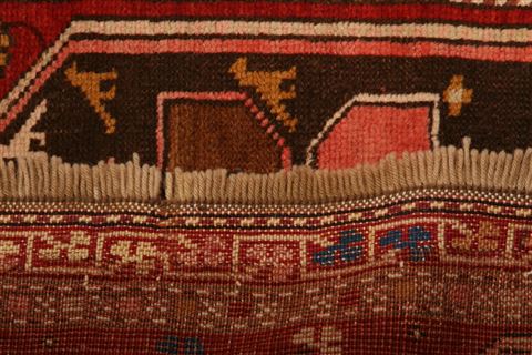 Kazak Red Hand Knotted 37 X 63 Area Rug 253-26753 Image 6