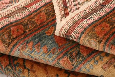 Afshar Beige Hand Knotted 43 X 510 Area Rug 100-26759 Image 4