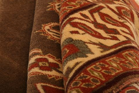Kurdi Brown Hand Knotted 40 X 61 Area Rug 100-26769 Image 3