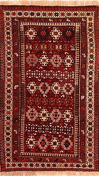 Shirvan Red Hand Knotted 3'2" X 5'3"  Area Rug 100-26770