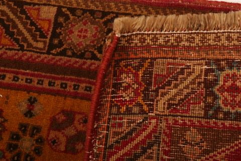 Qashqai Yellow Hand Knotted 210 X 54 Area Rug 253-26776 Image 7