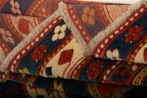 Kazak Blue Hand Knotted 48 X 60 Area Rug 100-26780 Image 4