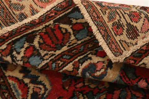 Malayer Red Hand Knotted 31 X 411 Area Rug 253-26782 Image 4