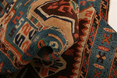 Shirvan Blue Hand Knotted 35 X 62 Area Rug 100-26784 Image 2