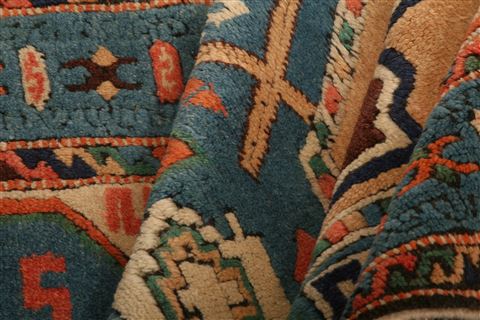 Shirvan Blue Hand Knotted 35 X 62 Area Rug 100-26784 Image 3